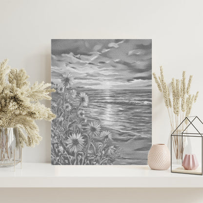 Rivage doré - Peinture à points