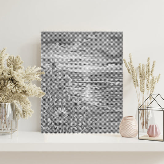 Rivage doré - Peinture à points