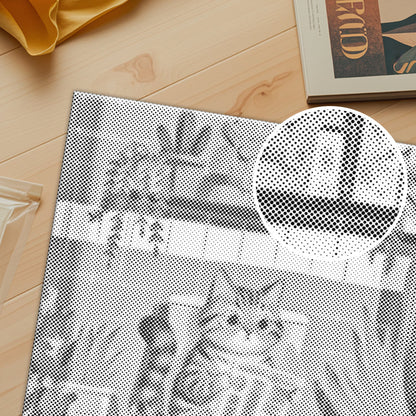 Kitty Reads - Peinture à points