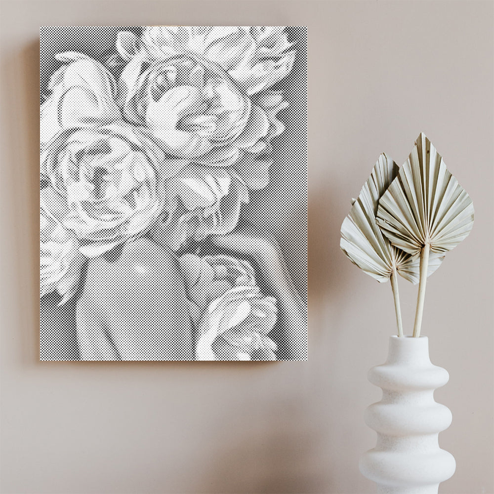 Pivoine - Peinture à points