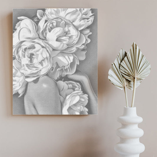 Pivoine - Peinture à points