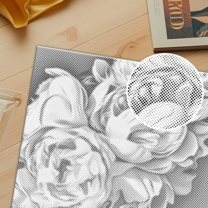 Pivoine - Peinture à points