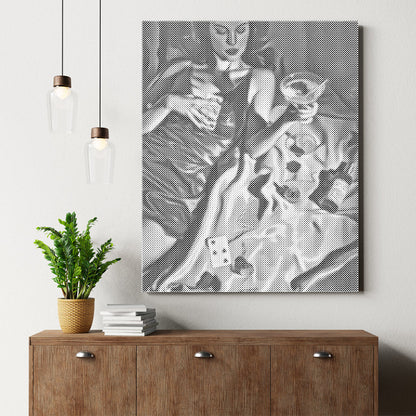 Poker et boissons - Peinture à points