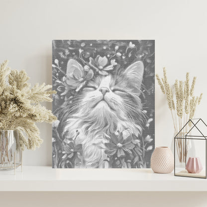 Chat Ragdoll - Peinture à points