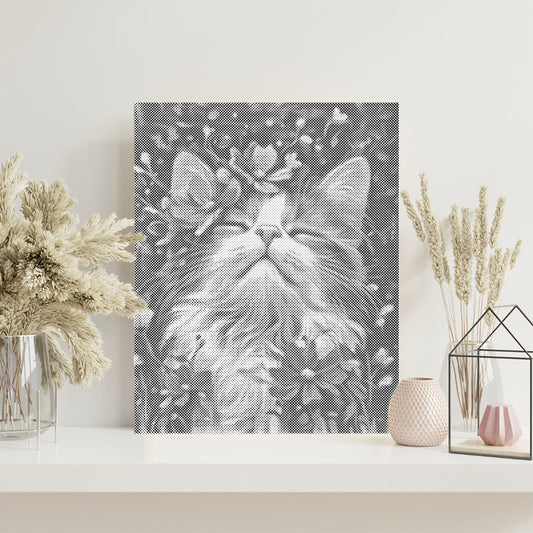 Chat Ragdoll - Peinture à points