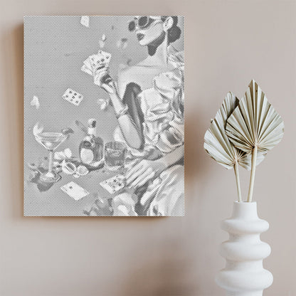 Soirée romantique - Peinture à points