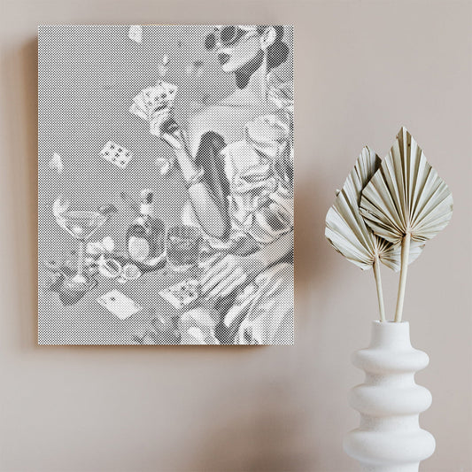 Soirée romantique - Peinture à points