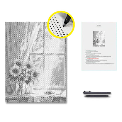Tournesols - Peinture à points