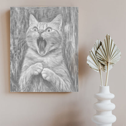 Le cri du chat - Peinture à points