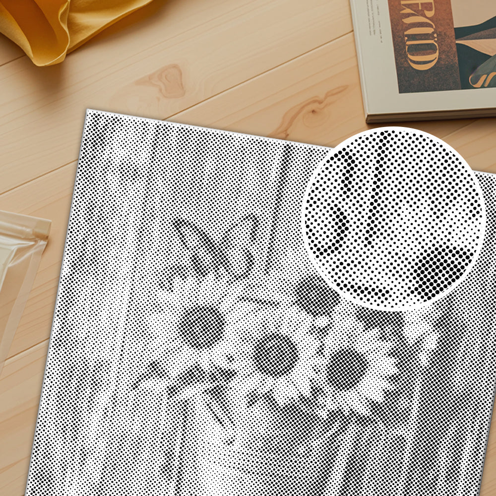 Tournesols sur une chaise en bois - Peinture à points