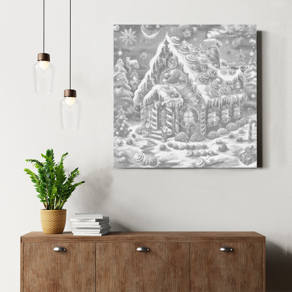 Maison de bonbons de Noël - Peinture à points