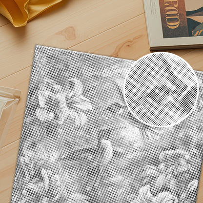 Colibri sur des fleurs colorées - Peinture à points