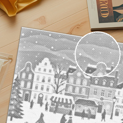 Village de marché de Noël – Peinture à points