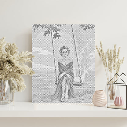 Élégance des braises – Peinture à points