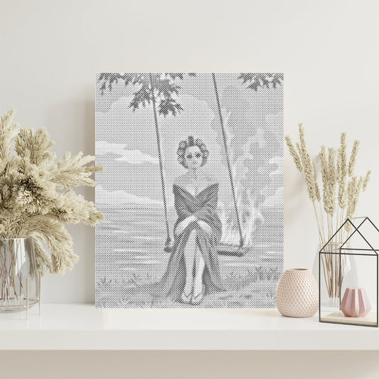 Élégance des braises – Peinture à points