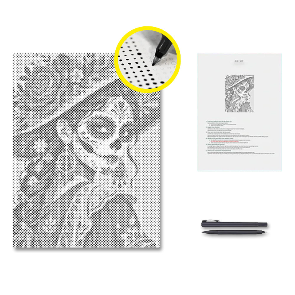 Catrina éternelle – Peinture à points