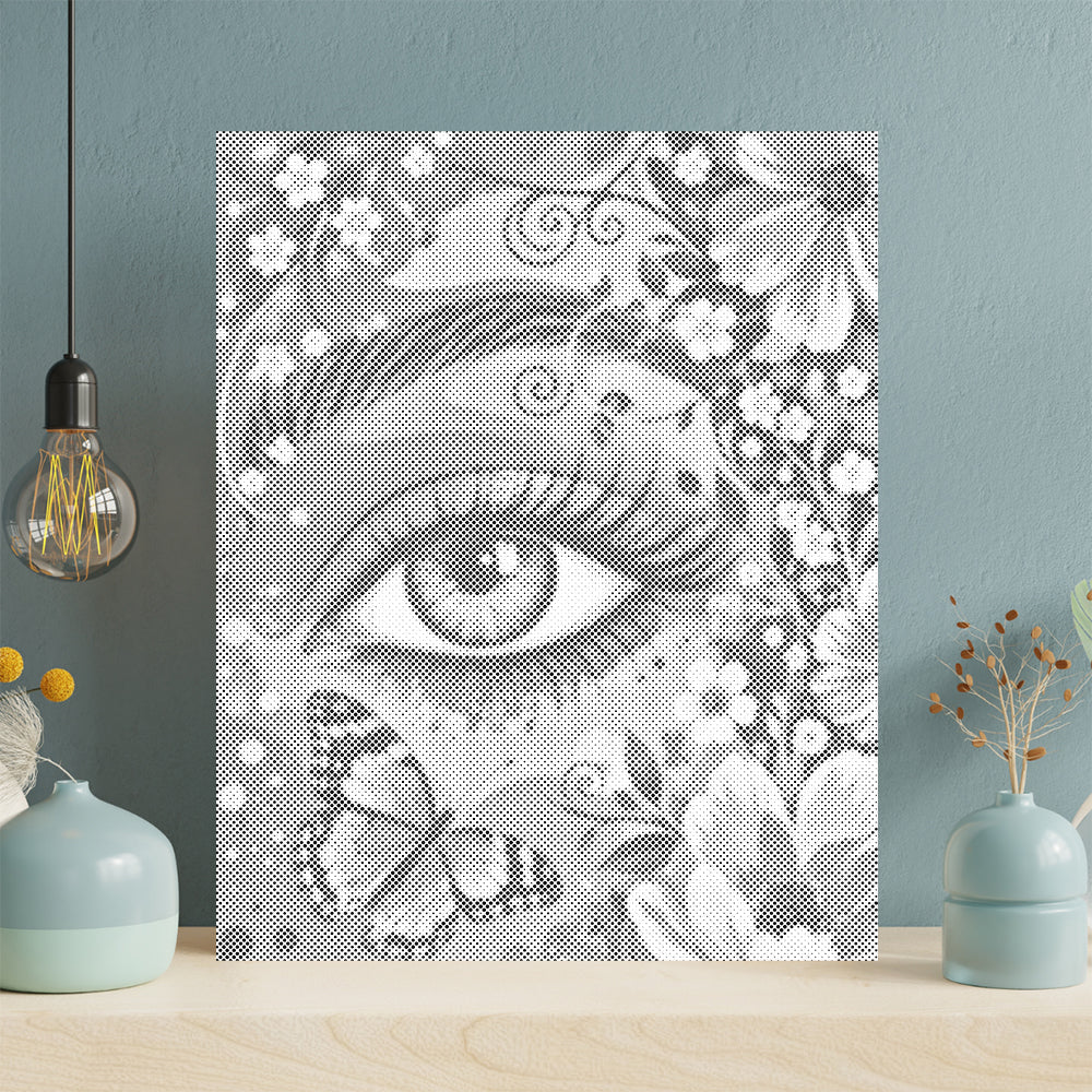 L'œil du jardin – Peinture à points