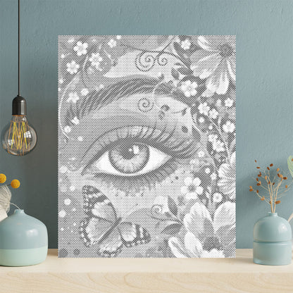 L'œil du jardin – Peinture à points