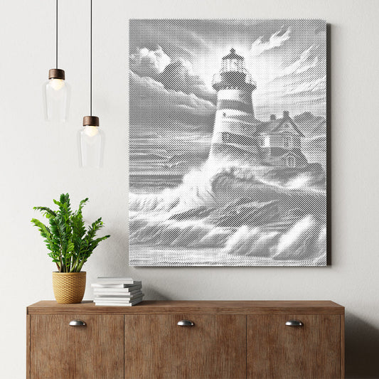 Plein rond – Phare – Peinture à points