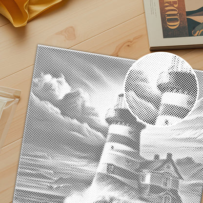 Plein rond – Phare – Peinture à points