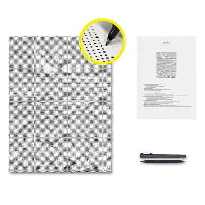 Plage romantique – Peinture à points
