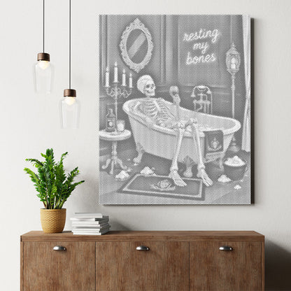 Détente du squelette – Peinture à points