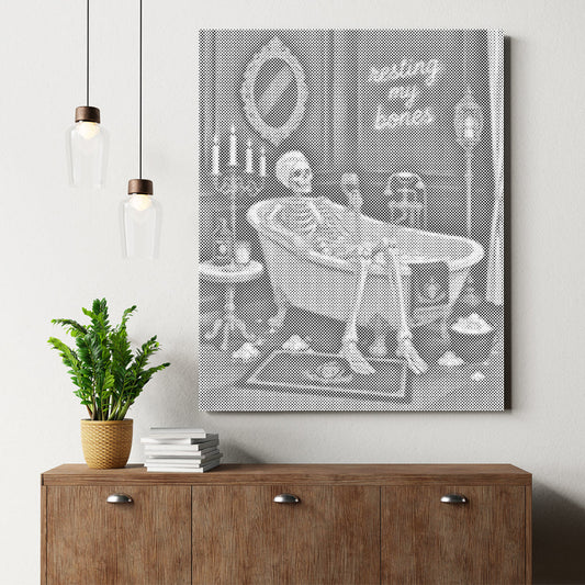 Détente du squelette – Peinture à points