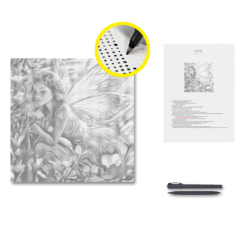 Belle fée – Peinture à points