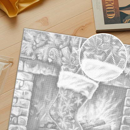 Bas de Noël débordant – Peinture à points