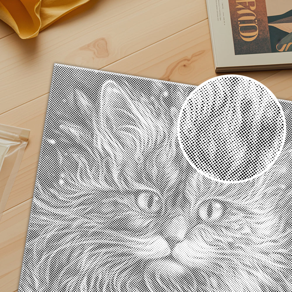 Chat coloré – Peinture à points