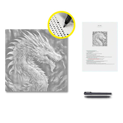 Écaille de dragon – Peinture à points