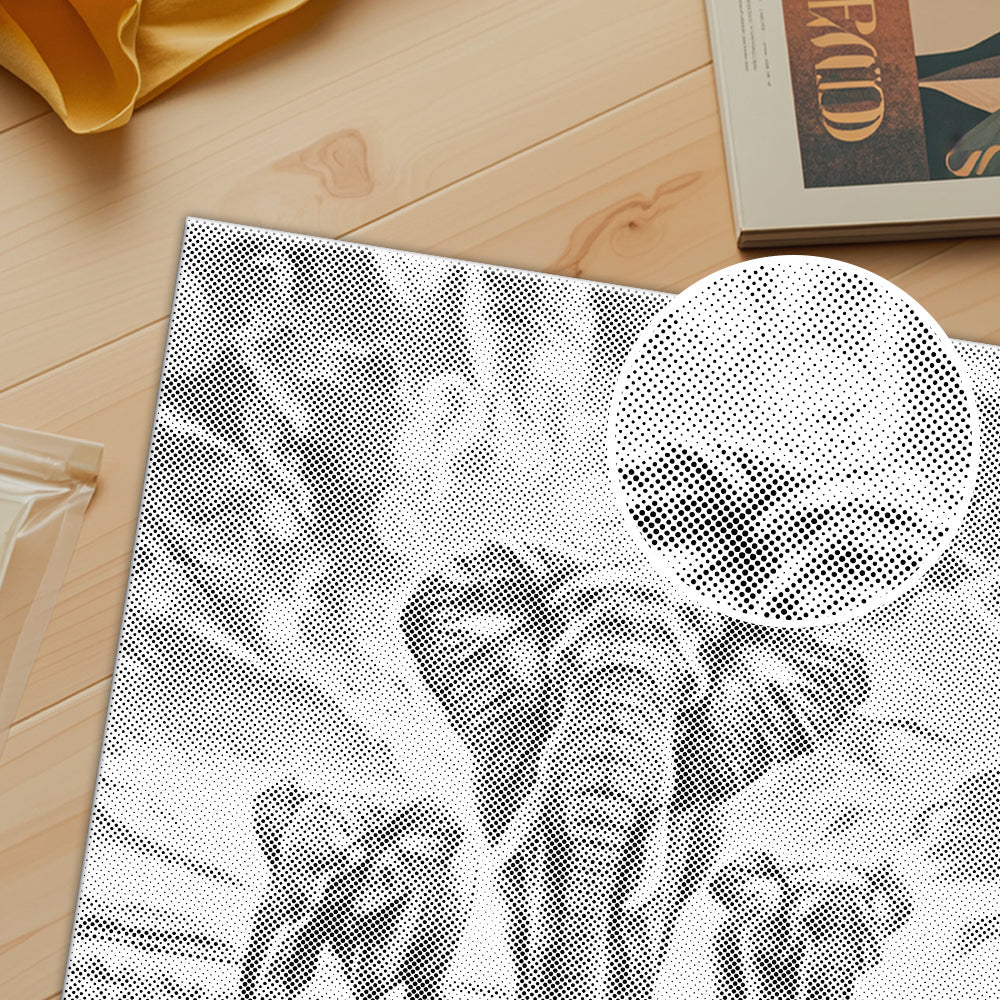Éléphant au coucher du soleil – Peinture à points