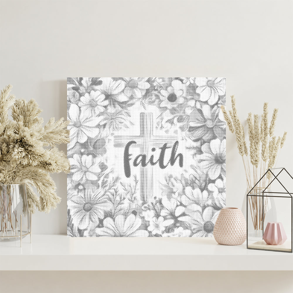 La foi en fleurs – Peinture à points
