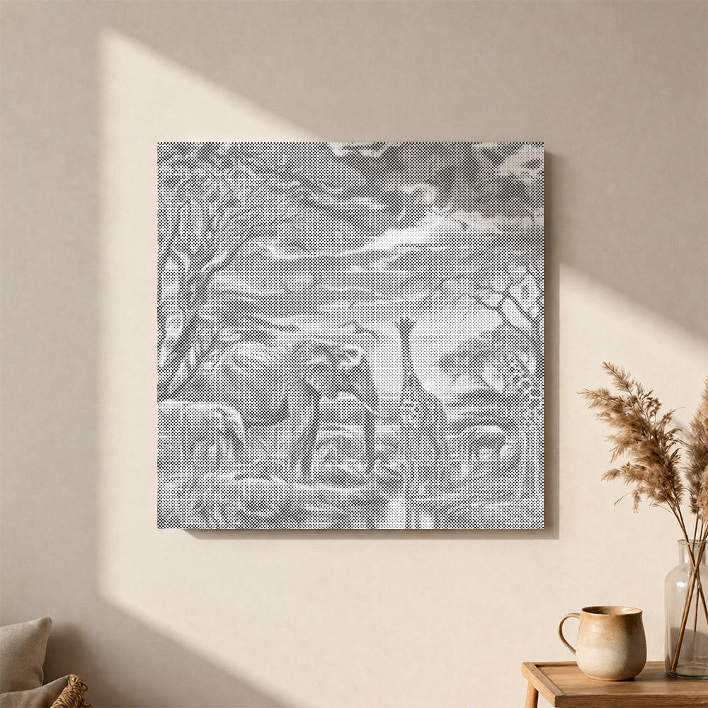 Faune au crépuscule – Peinture à points