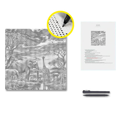 Faune au crépuscule – Peinture à points