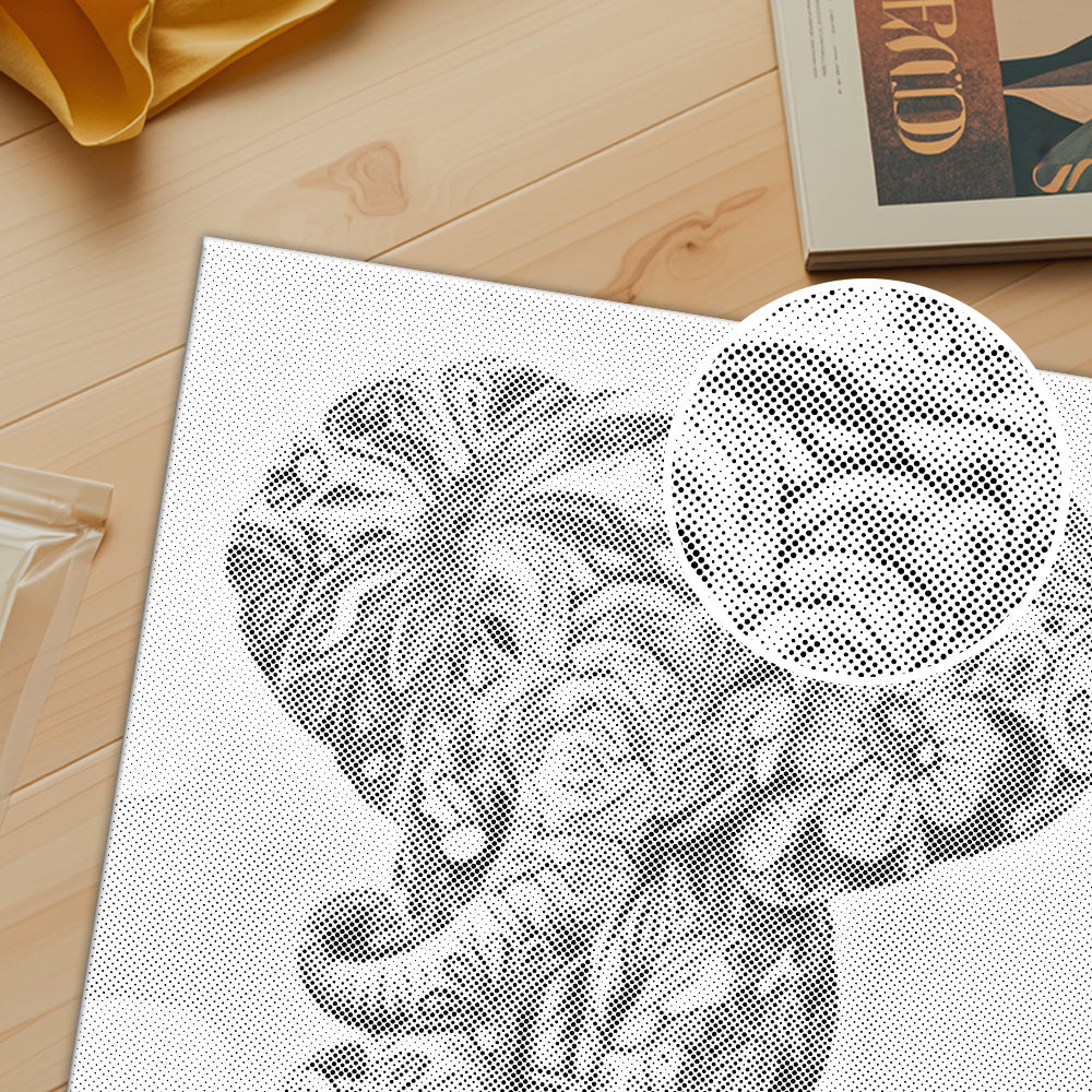 Bébé éléphant floral – Peinture à points