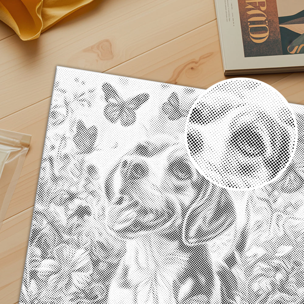 Chien de campagne heureux – Peinture à points