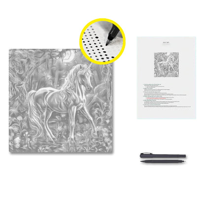 Licorne magique – Peinture à points