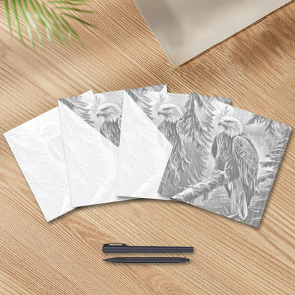 Pygargue à tête blanche majestueux – Peinture à points