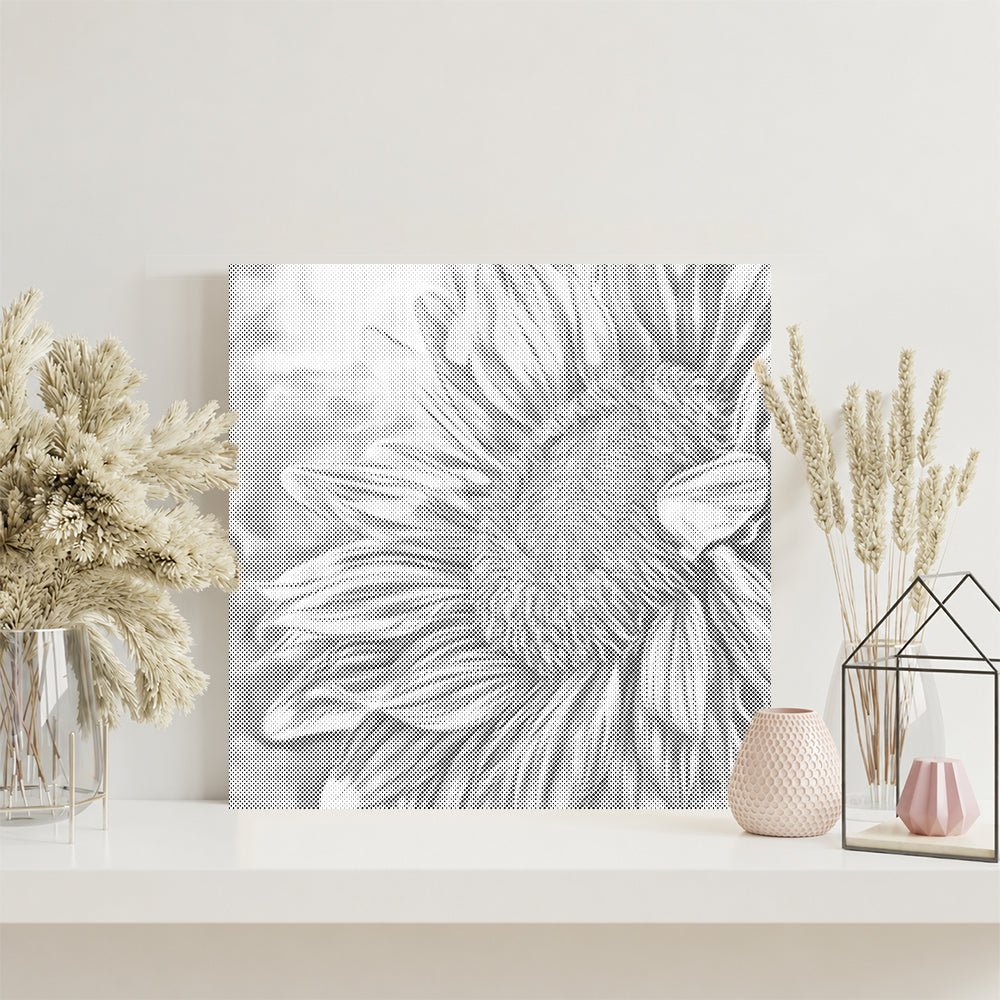 Tournesol ouvert – Peinture à points