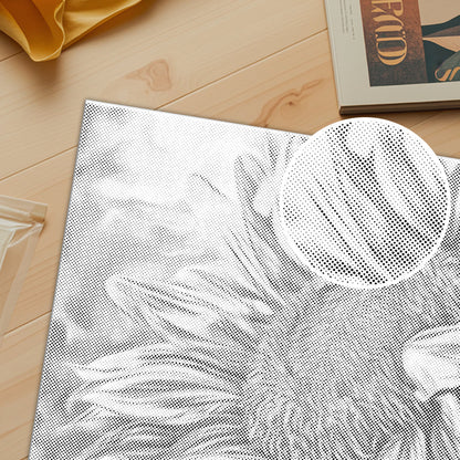 Tournesol ouvert – Peinture à points