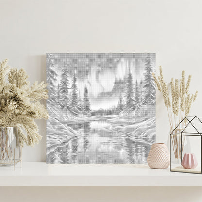 Nuit d'hiver – Peinture à points