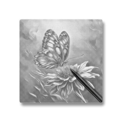 Papillon vibrant - Peinture à Points