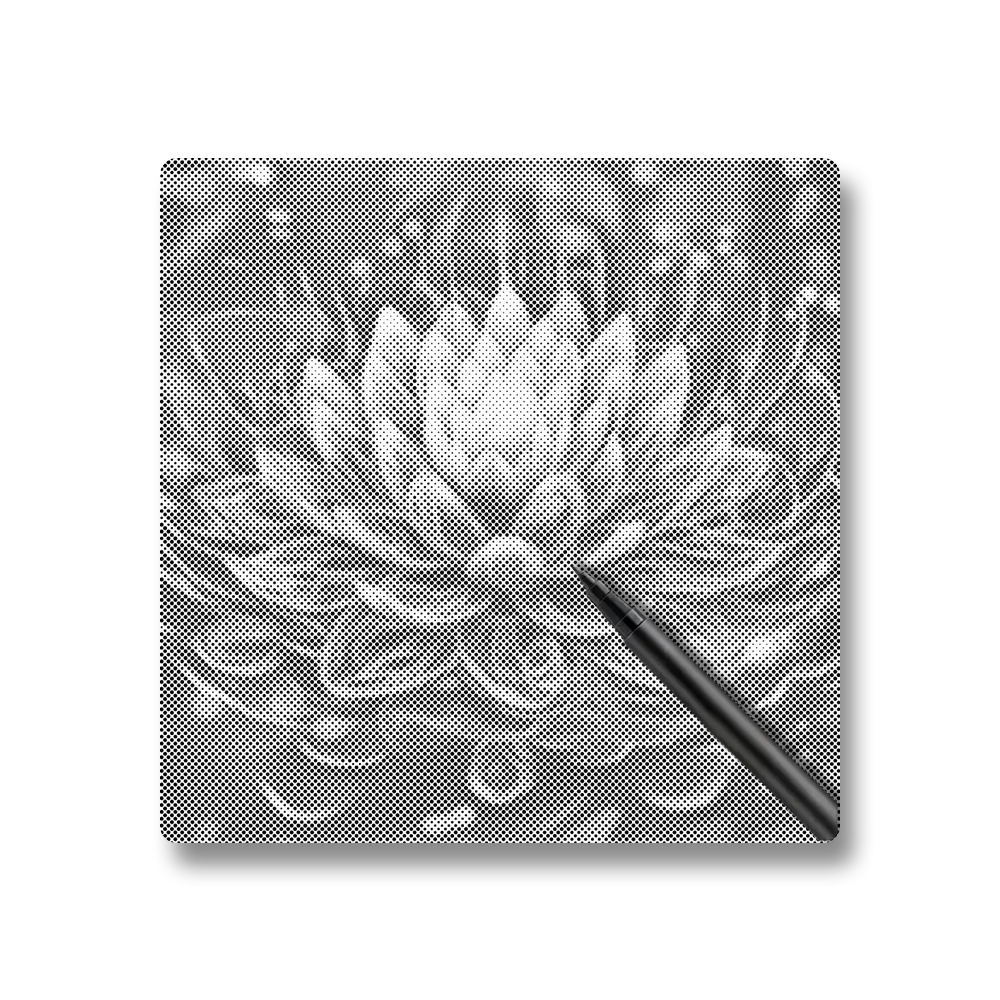 Fleur de lotus mystique - Peinture à Points