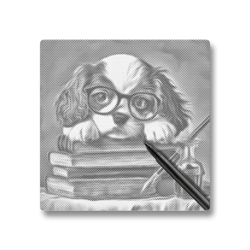 Adorable chiot lecteur - Peinture à Points