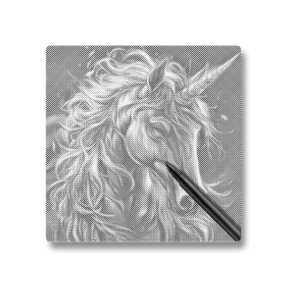 Licorne majestueuse - Peinture à Points