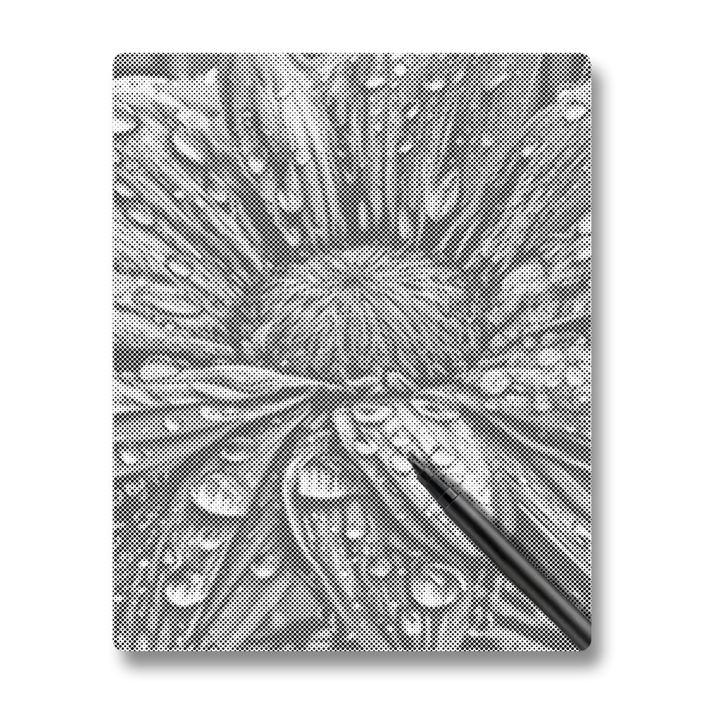Fleur avec des gouttes de pluie - Peinture à Points