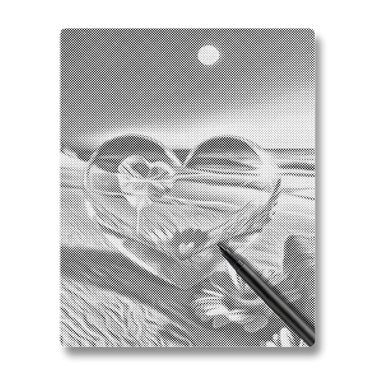 Cœur de cristal - Peinture à Points