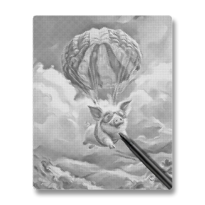 Cochon volant - Peinture à Points