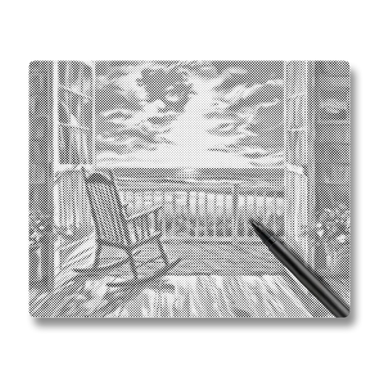 Repos au bord de la mer - Peinture à Points